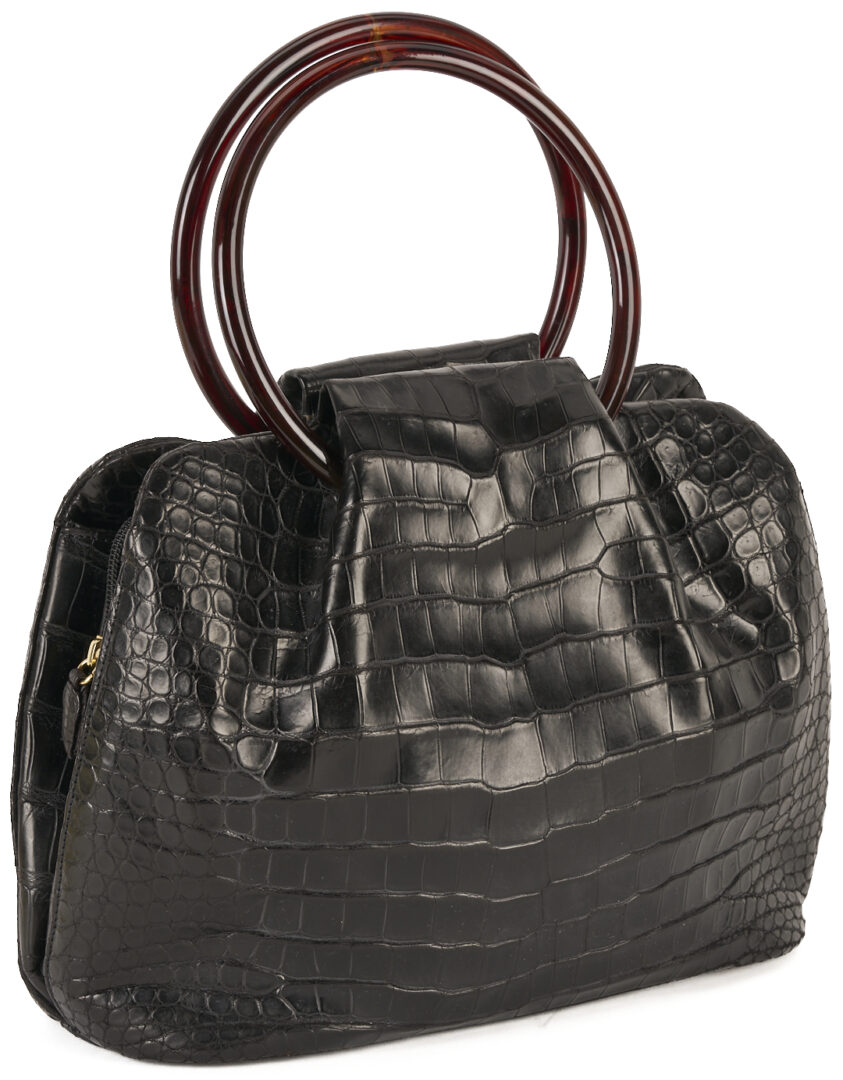 Lot 764: Giorgio's Palm Beach Alligator Handbag