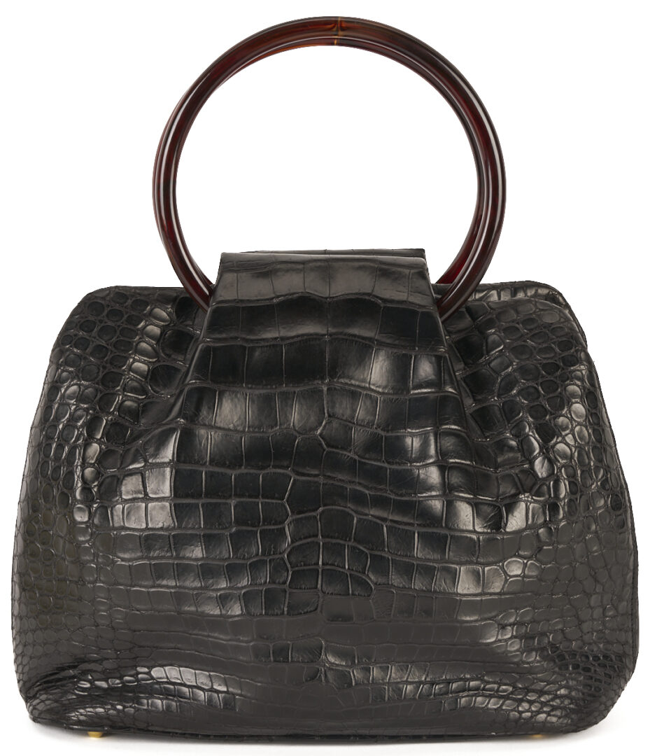 Lot 764: Giorgio's Palm Beach Alligator Handbag