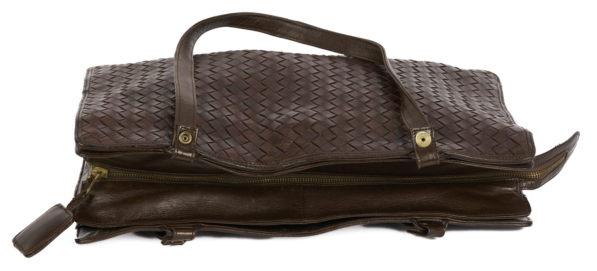 Lot 766: Bottega Venetta Intrecciato Leather Handbag