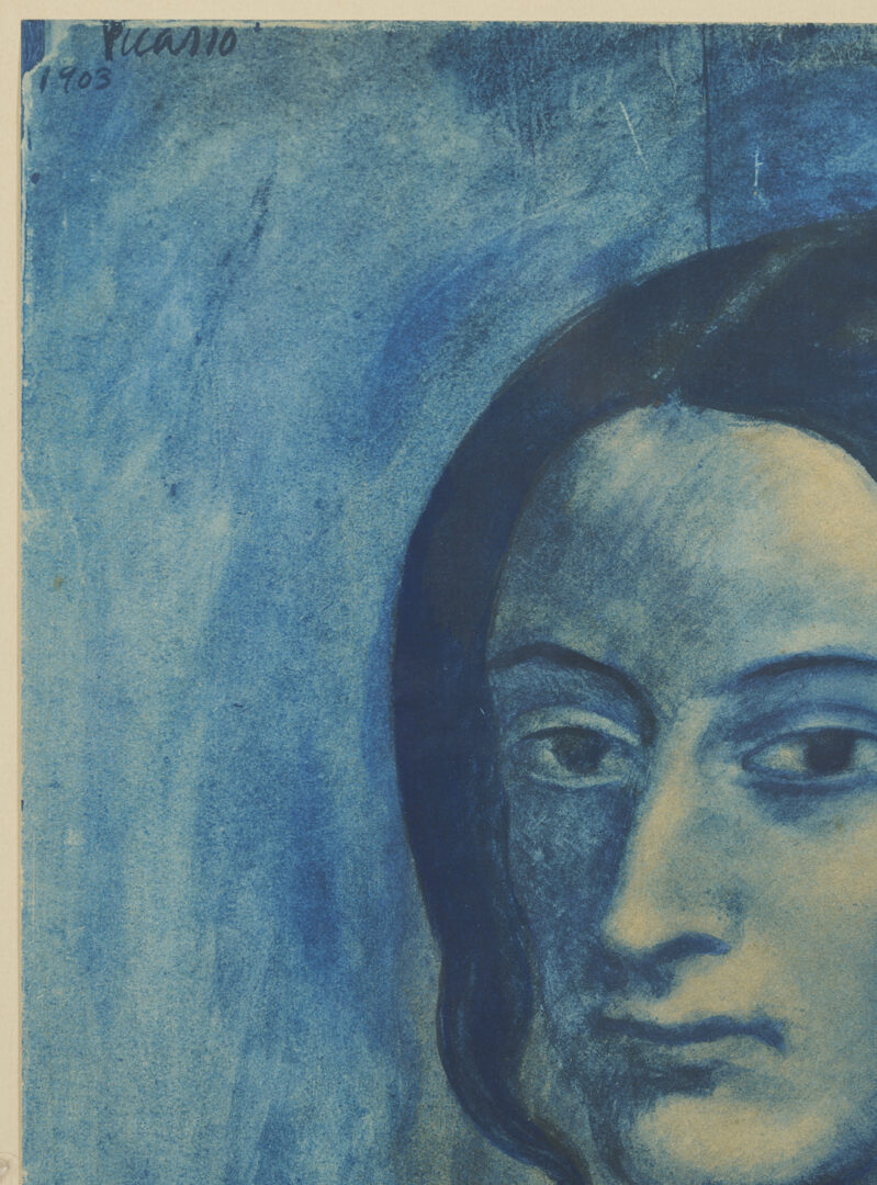 Lot 786: After Picasso, Femme a la Meche from Bleus de Barcelone