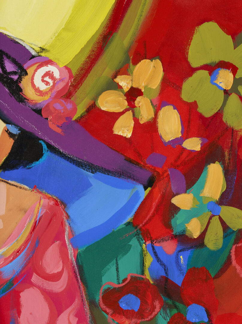 Lot 789: Isaac Maimon Painting, Seated Woman