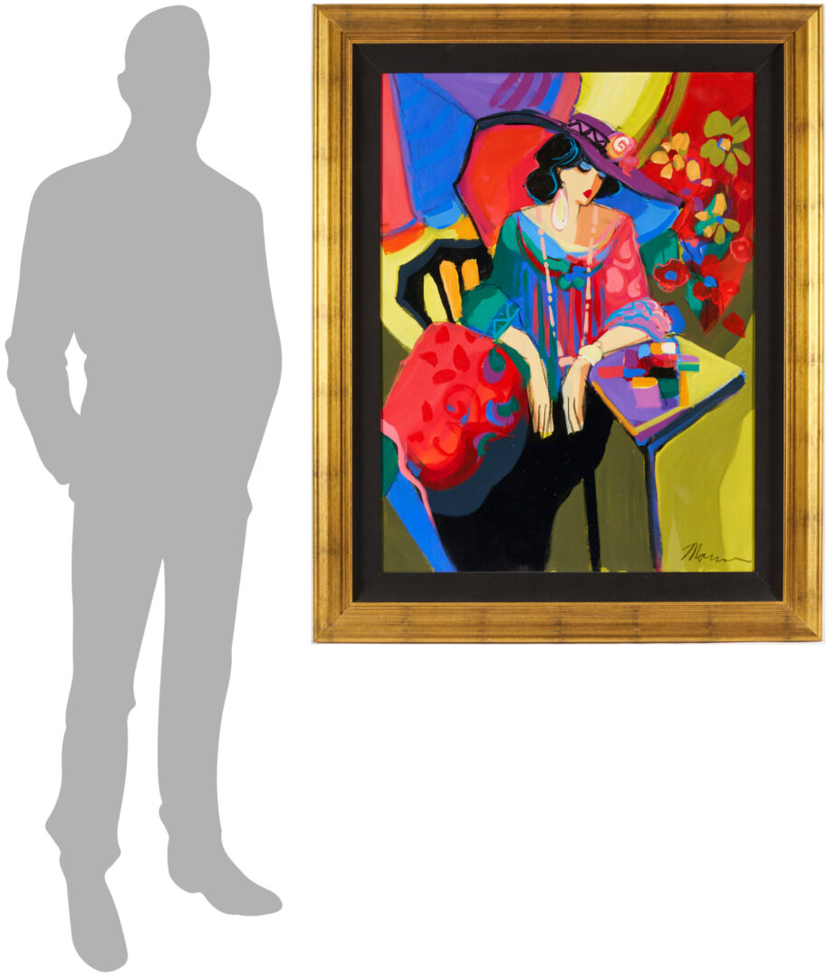 Lot 789: Isaac Maimon Painting, Seated Woman