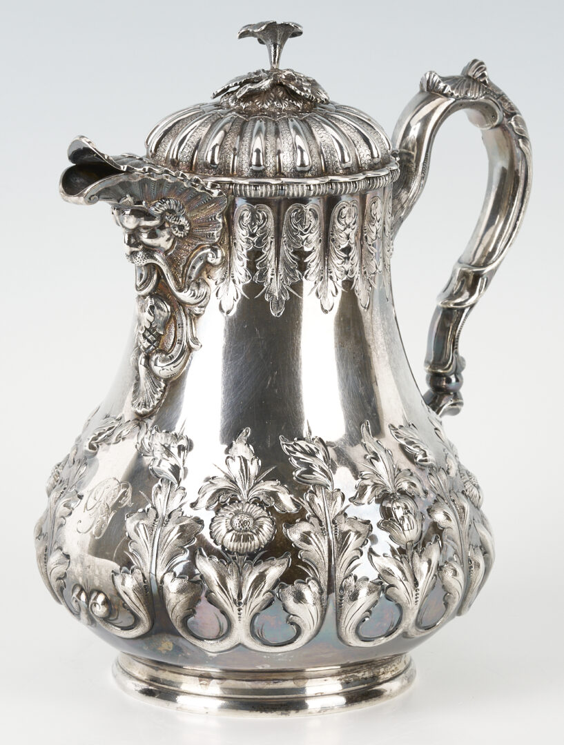 Lot 78: Hayden & Whilden SC Retailed Coin Silver Coffee Pot