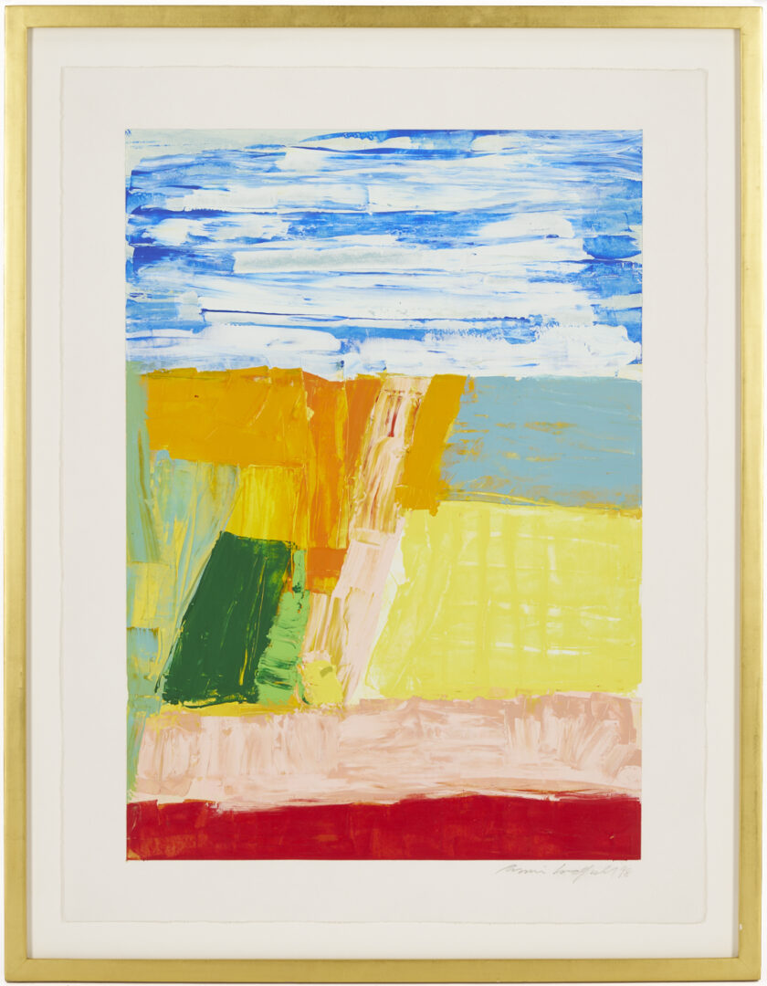 Lot 794: Ronnie Landfield Arcylic Painting, Wind Swept