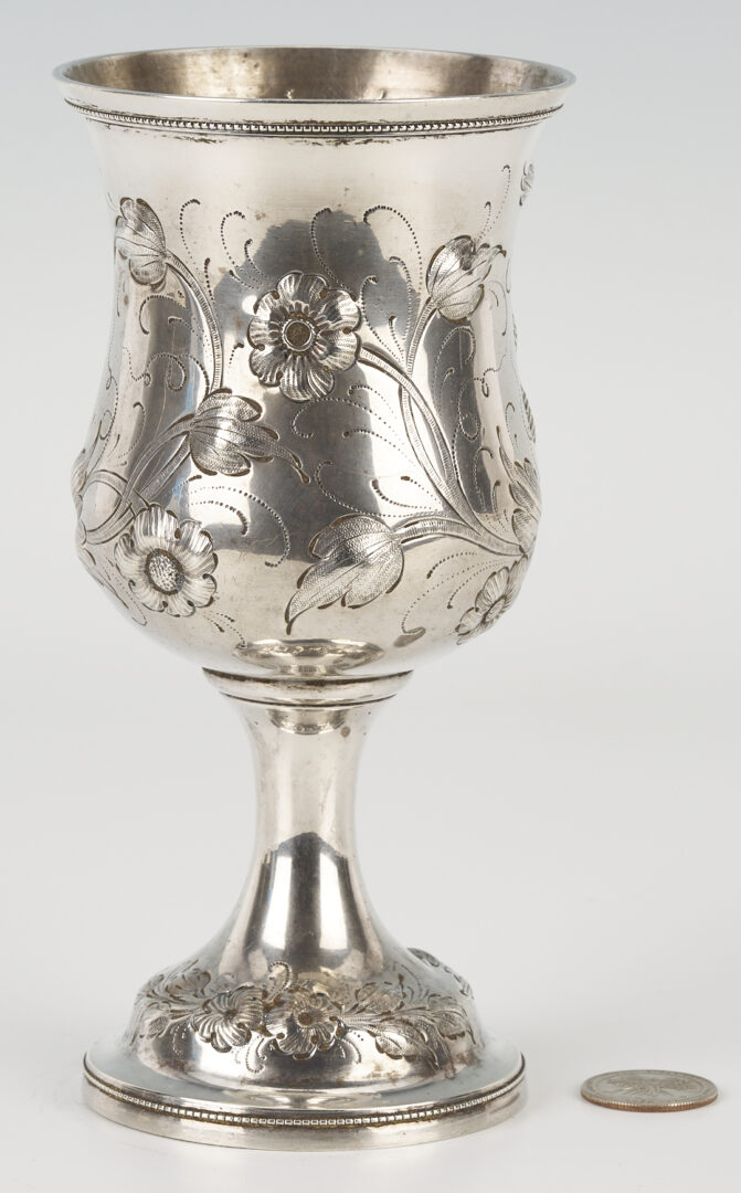 Lot 80: Kitts KY Coin Silver Goblet