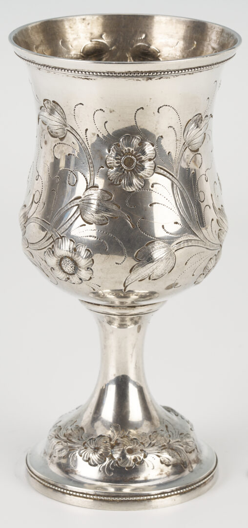 Lot 80: Kitts KY Coin Silver Goblet