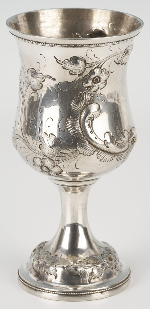 Lot 80: Kitts KY Coin Silver Goblet