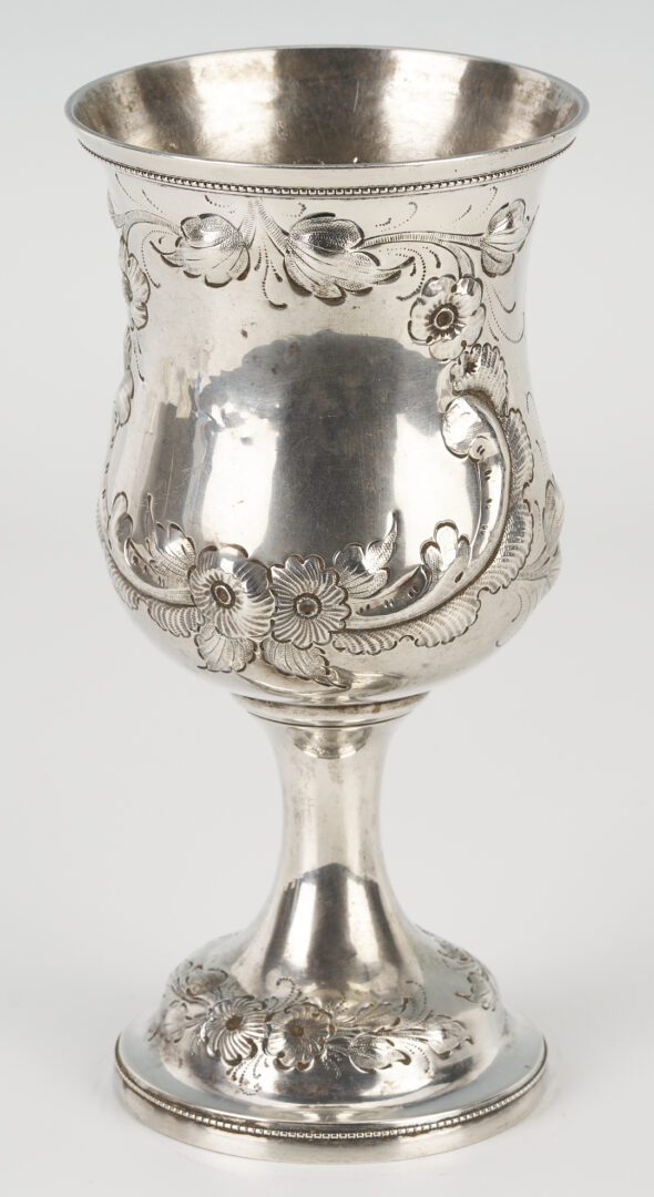 Lot 80: Kitts KY Coin Silver Goblet