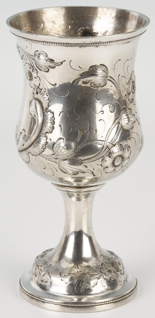 Lot 80: Kitts KY Coin Silver Goblet