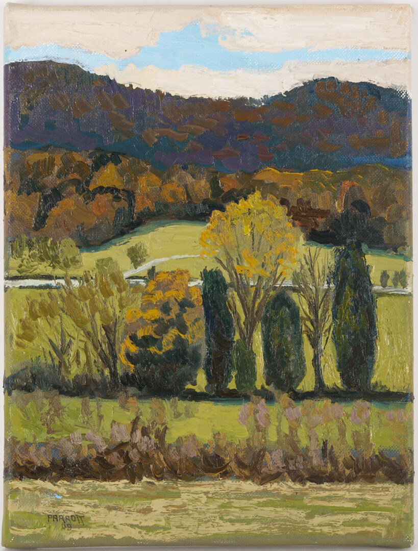 Lot 812: 2 Joe Parrott O/C Landscape Paintings