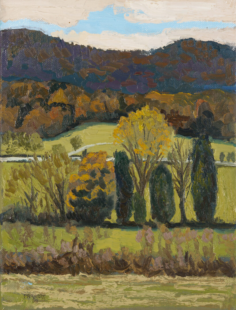 Lot 812: 2 Joe Parrott O/C Landscape Paintings