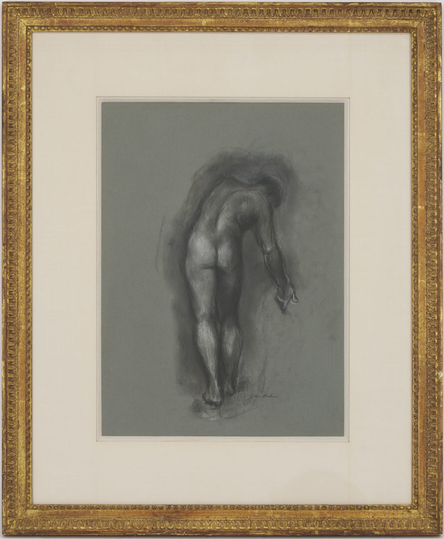 Lot 816: 2 Gus Baker Figurative Artworks