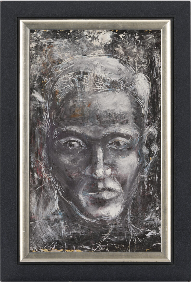 Lot 816: 2 Gus Baker Figurative Artworks