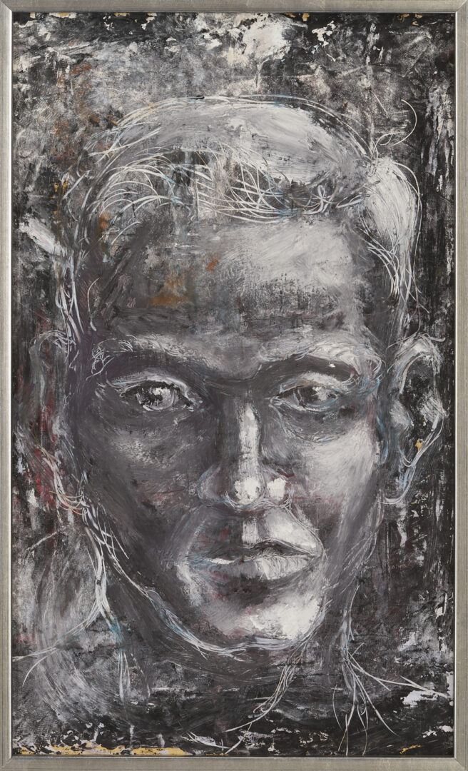 Lot 816: 2 Gus Baker Figurative Artworks