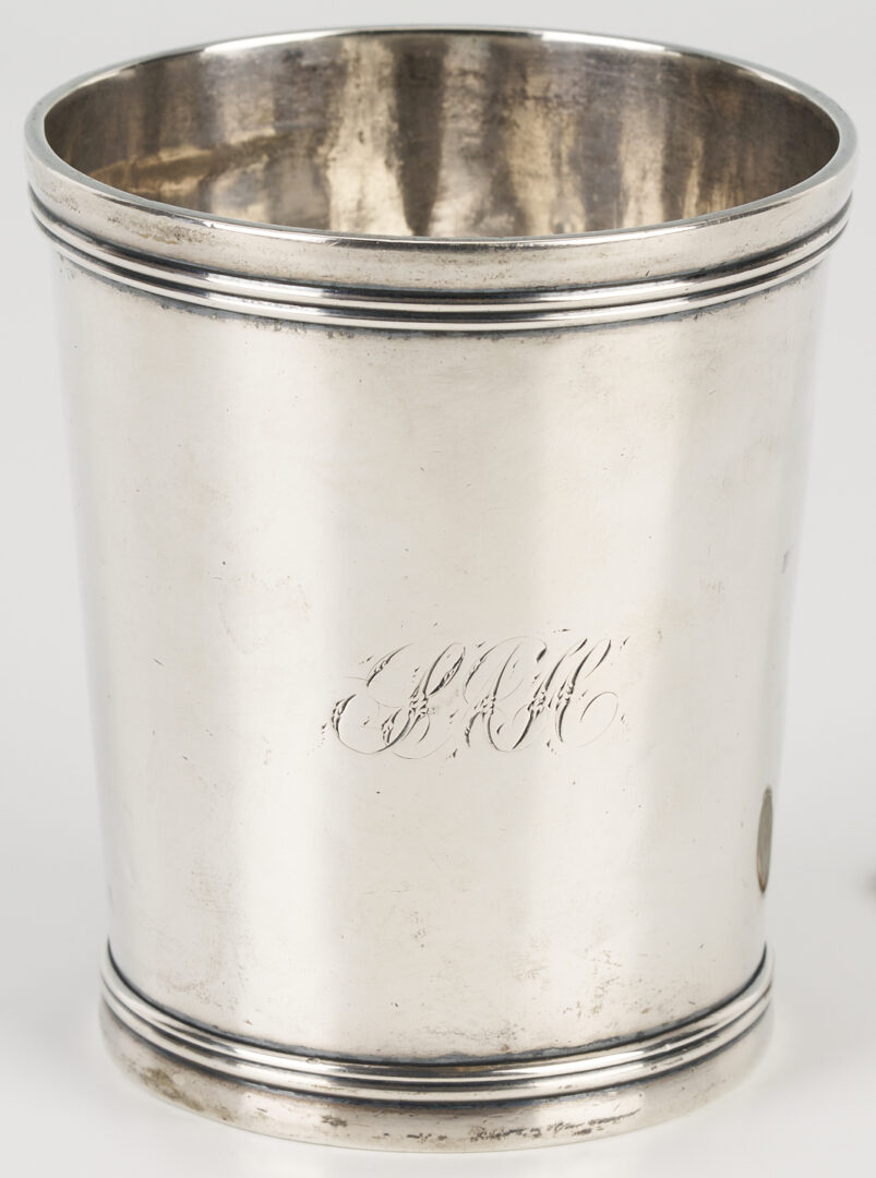 Lot 81: Coin Silver Julep Cup, Kentucky Family History