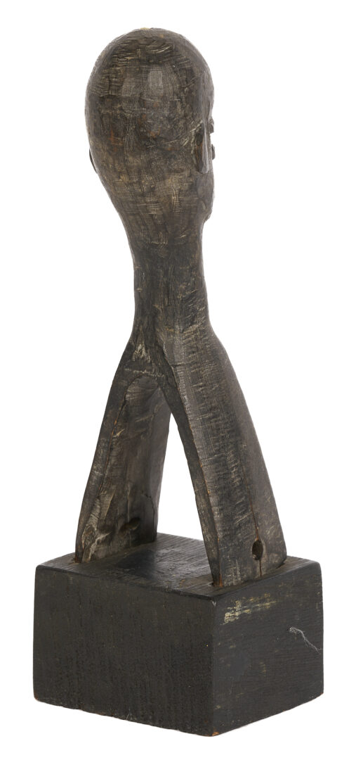 Lot 821: 2 Meyer Wolfe Figural Wood Sculptures