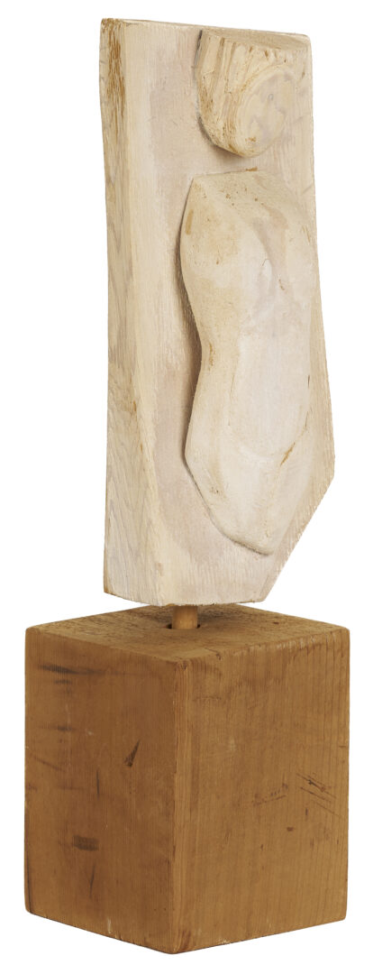 Lot 821: 2 Meyer Wolfe Figural Wood Sculptures