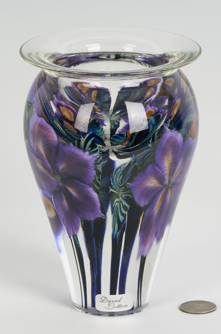 Lot 824: Lotton Art Glass Vase