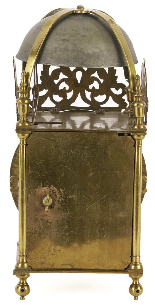 Lot 827: English Brass Lantern Clock