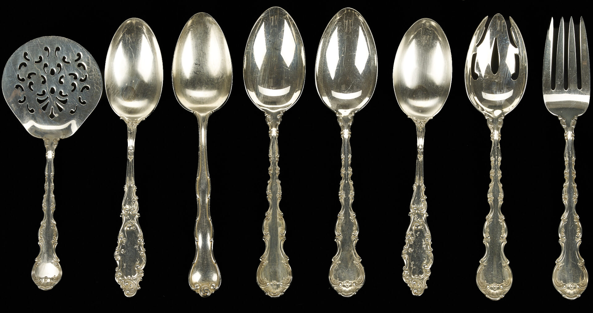 Lot 857: 40 Pcs. Assorted Sterling Flatware, incl. Gorham, Wallace, & International