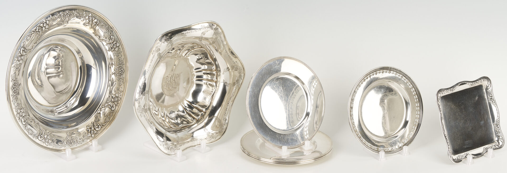 Lot 860: 8 Sterling Silver Holloware Pieces