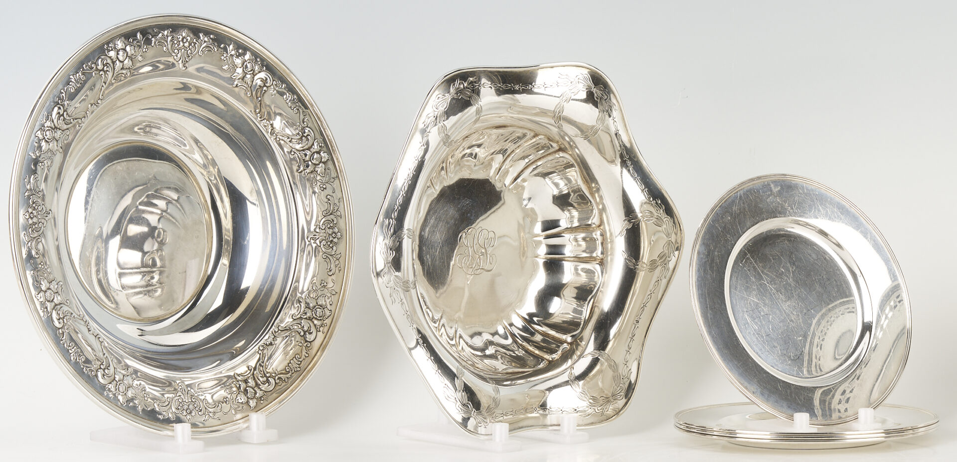 Lot 860: 8 Sterling Silver Holloware Pieces