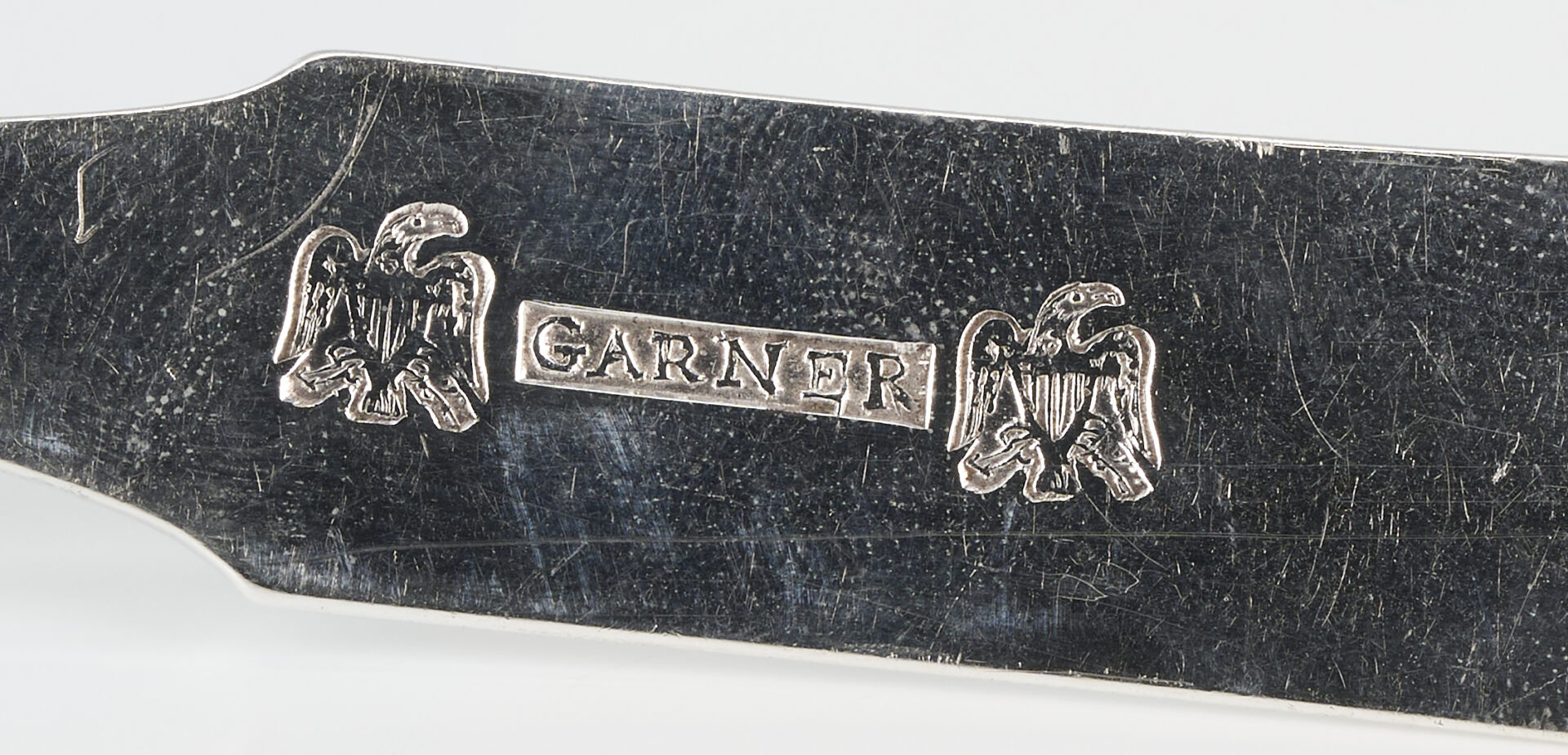 Lot 86: G. Garner, E. TN Coin Silver Sauce Ladle