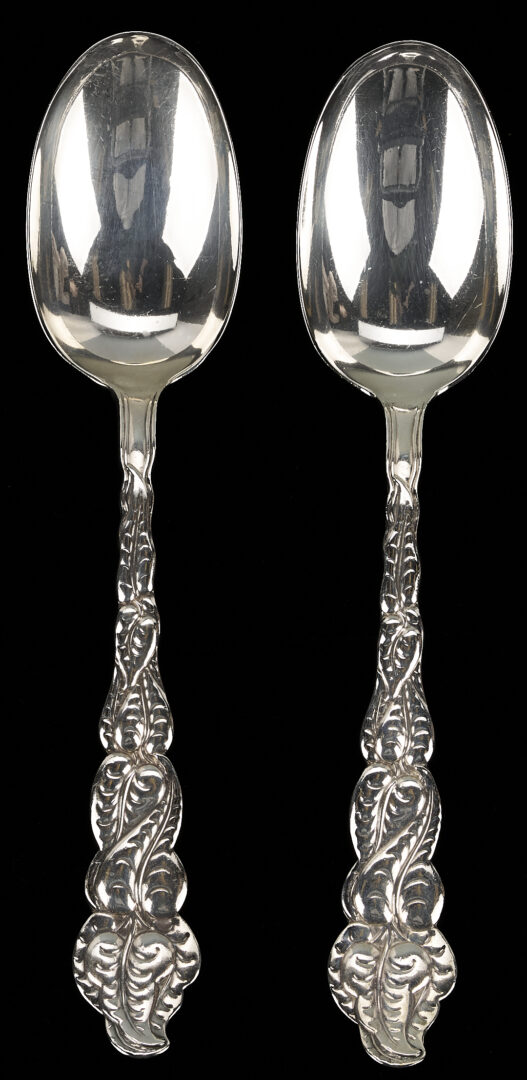 Lot 879: 5 Pcs Tiffany Sterling Serving Flatware