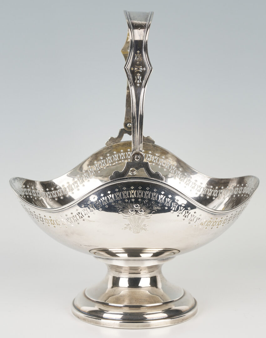 Lot 880: American Sterling Silver Flower Basket