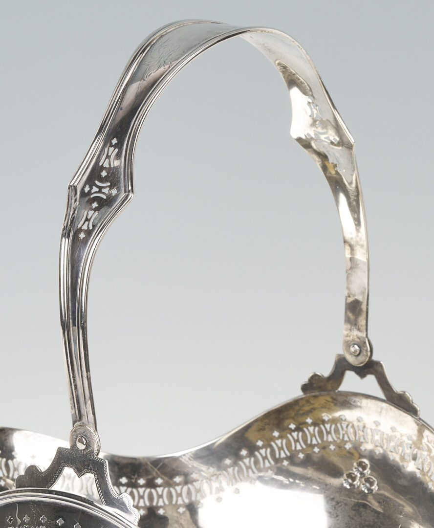 Lot 880: American Sterling Silver Flower Basket