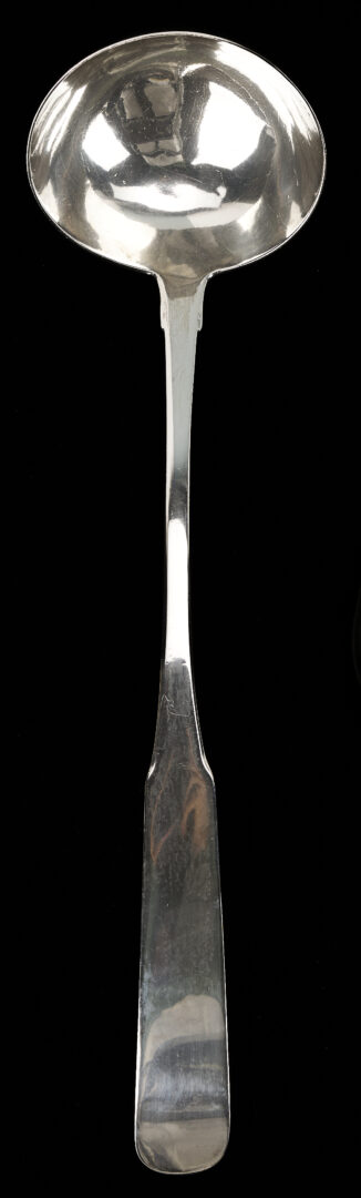 Lot 885: Silver Ladle plus 6 Spoons incl. Tennessee, Russian