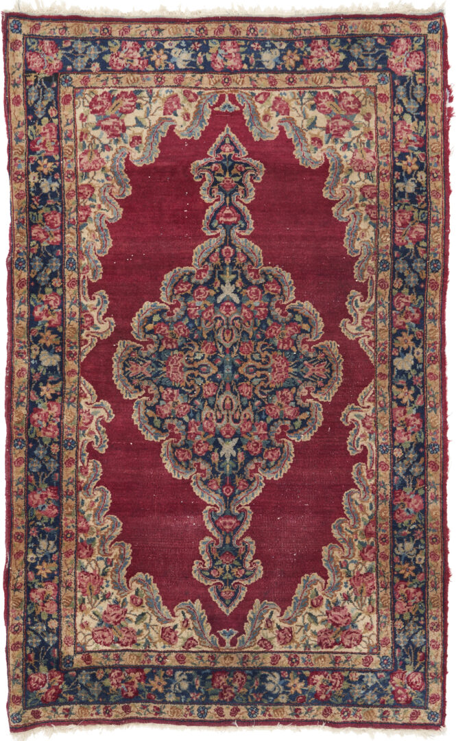 Lot 888: Persian Kirman or Kermen Rug, Lavar Design