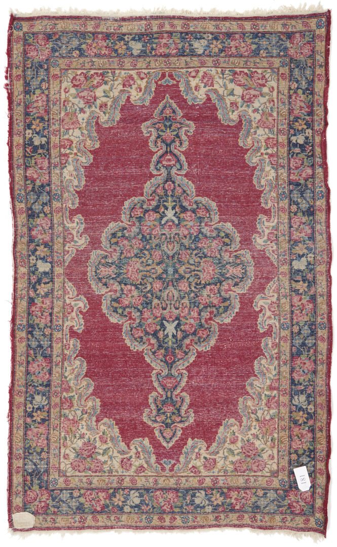 Lot 888: Persian Kirman or Kermen Rug, Lavar Design