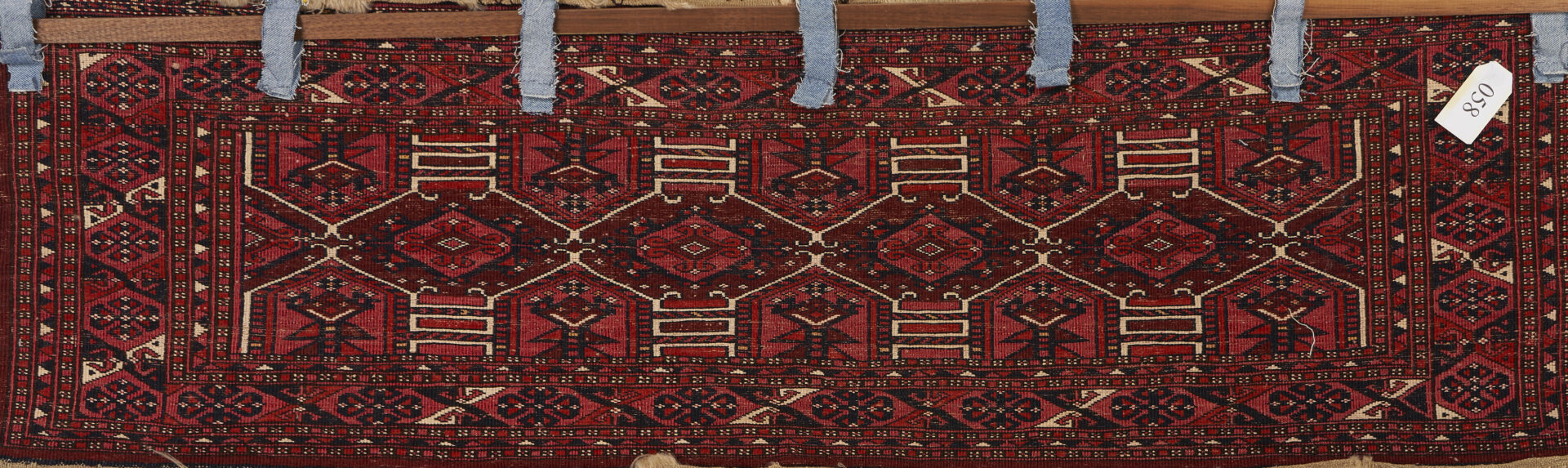 Lot 889: 2 Antique Turkmen Rugs, Saryk Torba & Tekke Chuval