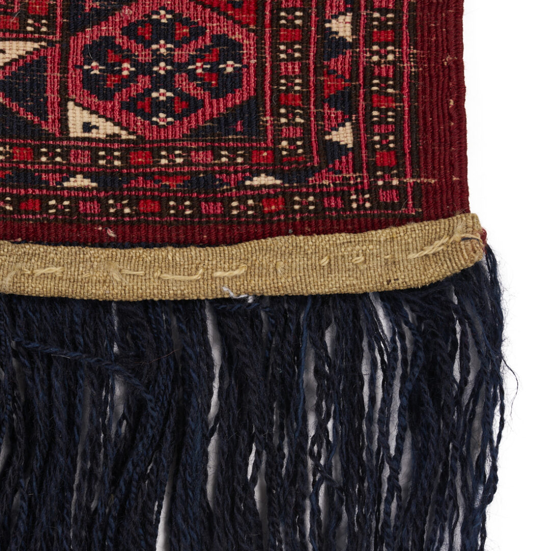 Lot 889: 2 Antique Turkmen Rugs, Saryk Torba & Tekke Chuval