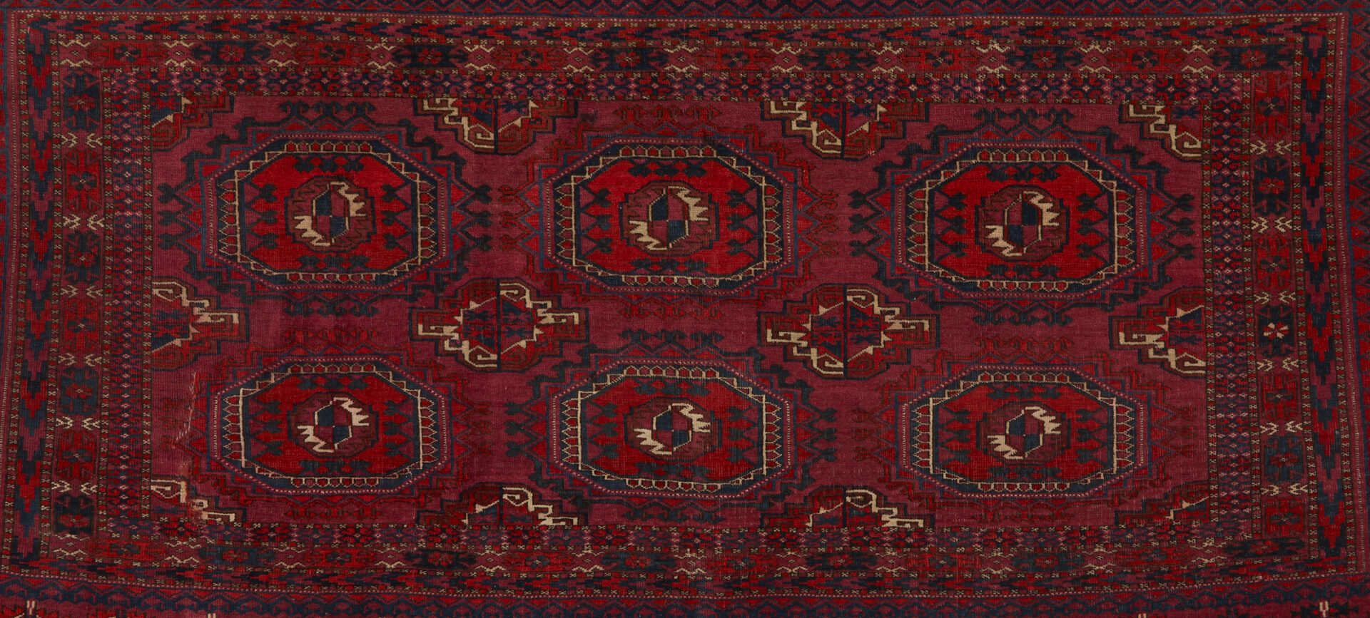 Lot 889: 2 Antique Turkmen Rugs, Saryk Torba & Tekke Chuval