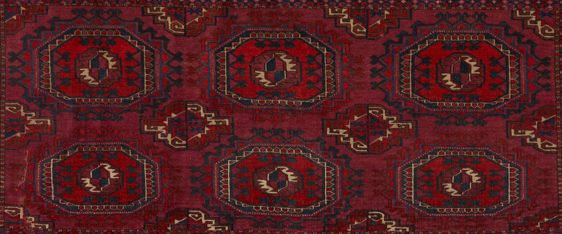 Lot 889: 2 Antique Turkmen Rugs, Saryk Torba & Tekke Chuval