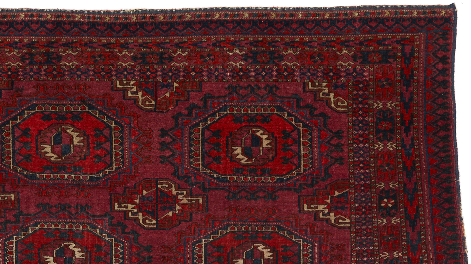 Lot 889: 2 Antique Turkmen Rugs, Saryk Torba & Tekke Chuval