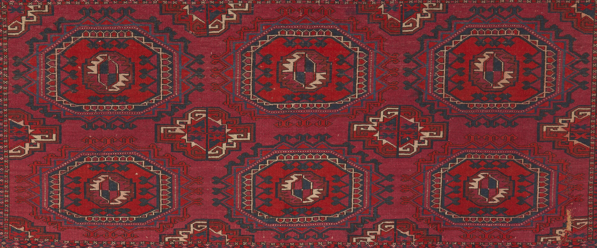 Lot 889: 2 Antique Turkmen Rugs, Saryk Torba & Tekke Chuval