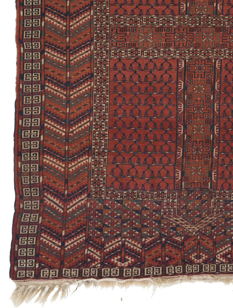 Lot 890: Antique Turkmen Tekke Ensi Rug, Bird-Head Design