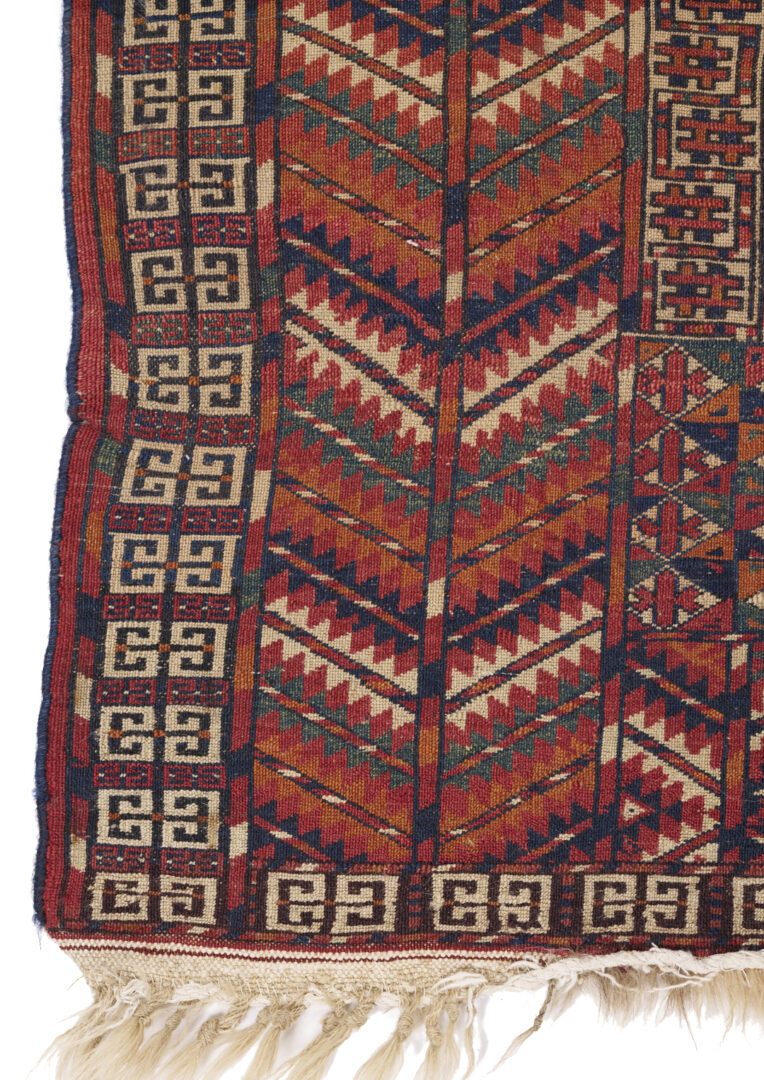 Lot 890: Antique Turkmen Tekke Ensi Rug, Bird-Head Design