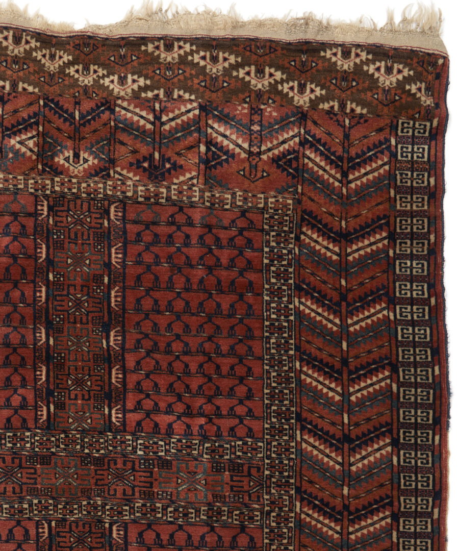 Lot 890: Antique Turkmen Tekke Ensi Rug, Bird-Head Design