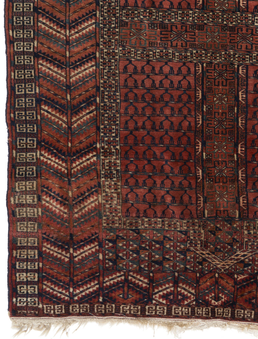 Lot 890: Antique Turkmen Tekke Ensi Rug, Bird-Head Design