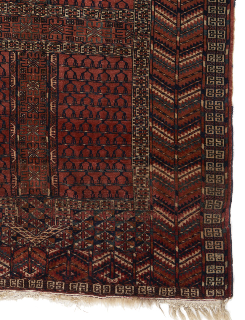 Lot 890: Antique Turkmen Tekke Ensi Rug, Bird-Head Design