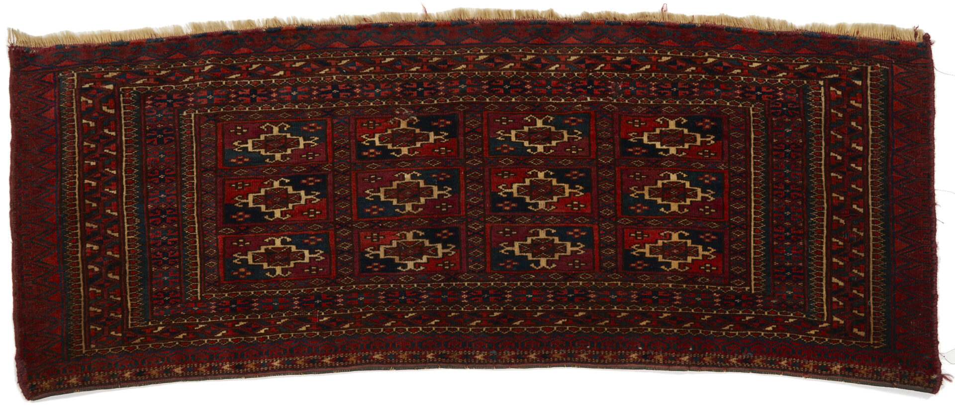 Lot 892: 4 Antique Turkmen Rugs or Weavings