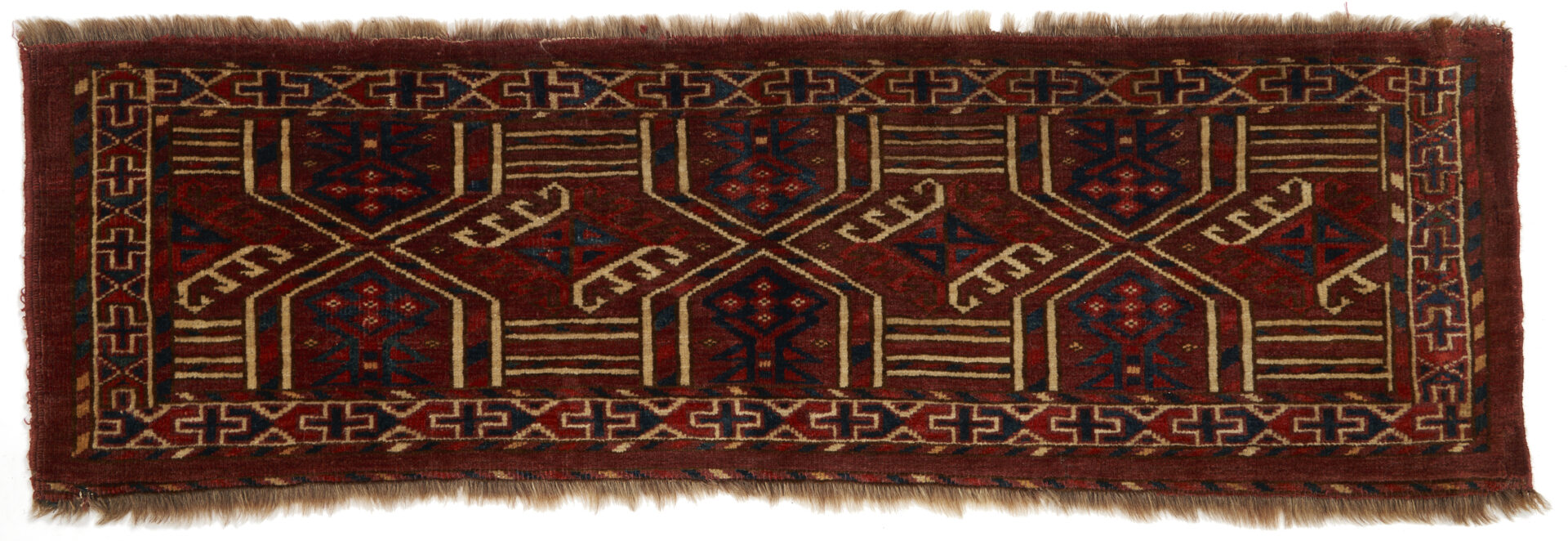 Lot 892: 4 Antique Turkmen Rugs or Weavings