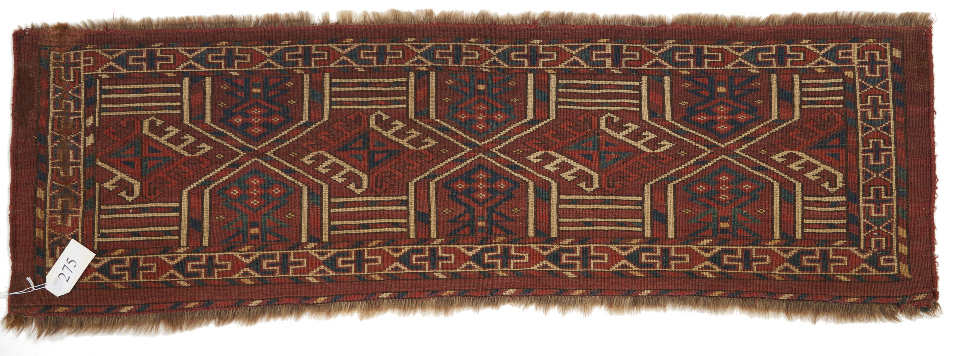 Lot 892: 4 Antique Turkmen Rugs or Weavings