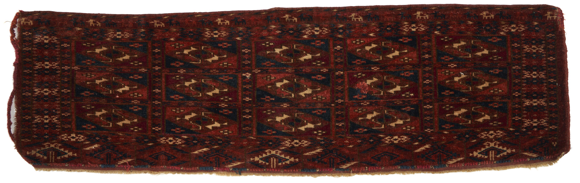 Lot 892: 4 Antique Turkmen Rugs or Weavings