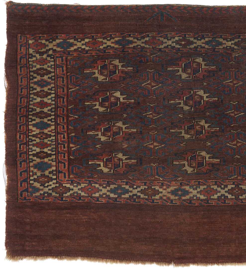 Lot 892: 4 Antique Turkmen Rugs or Weavings