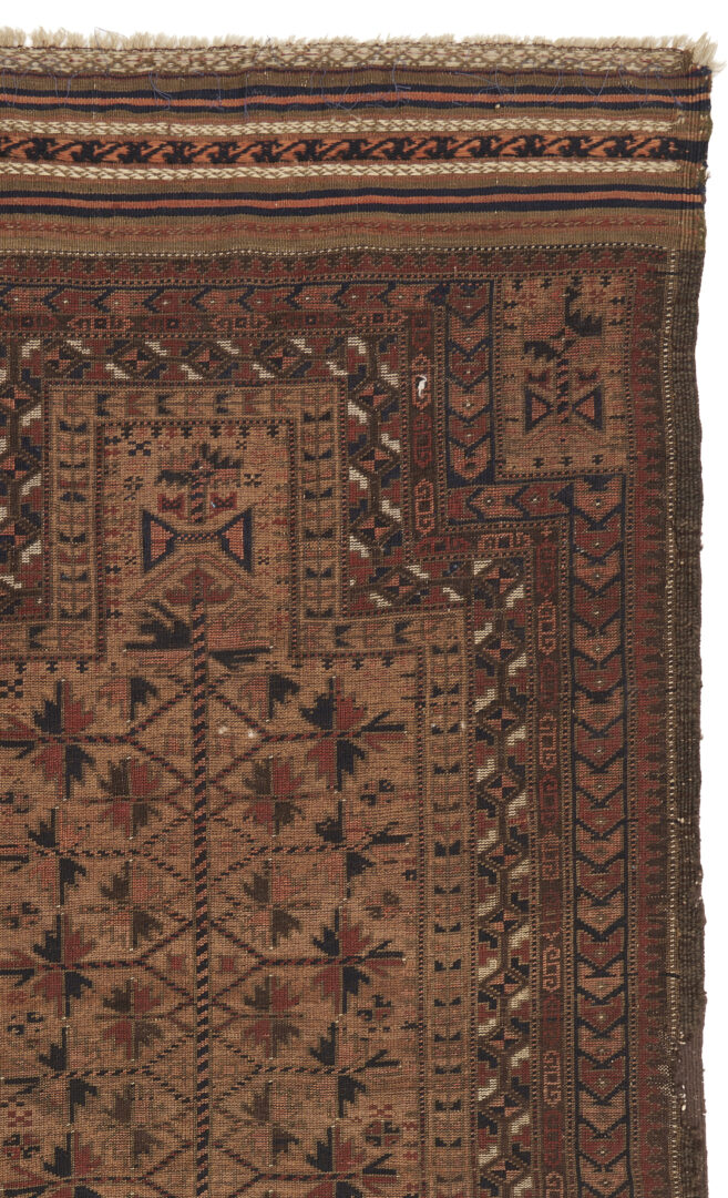 Lot 894: Antique Baluch Afghan Tribal Prayer Rug, circa 1860's